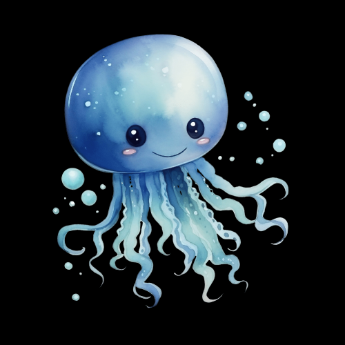 Pngtreewatercolor-cute-jellyfish_14514864.png